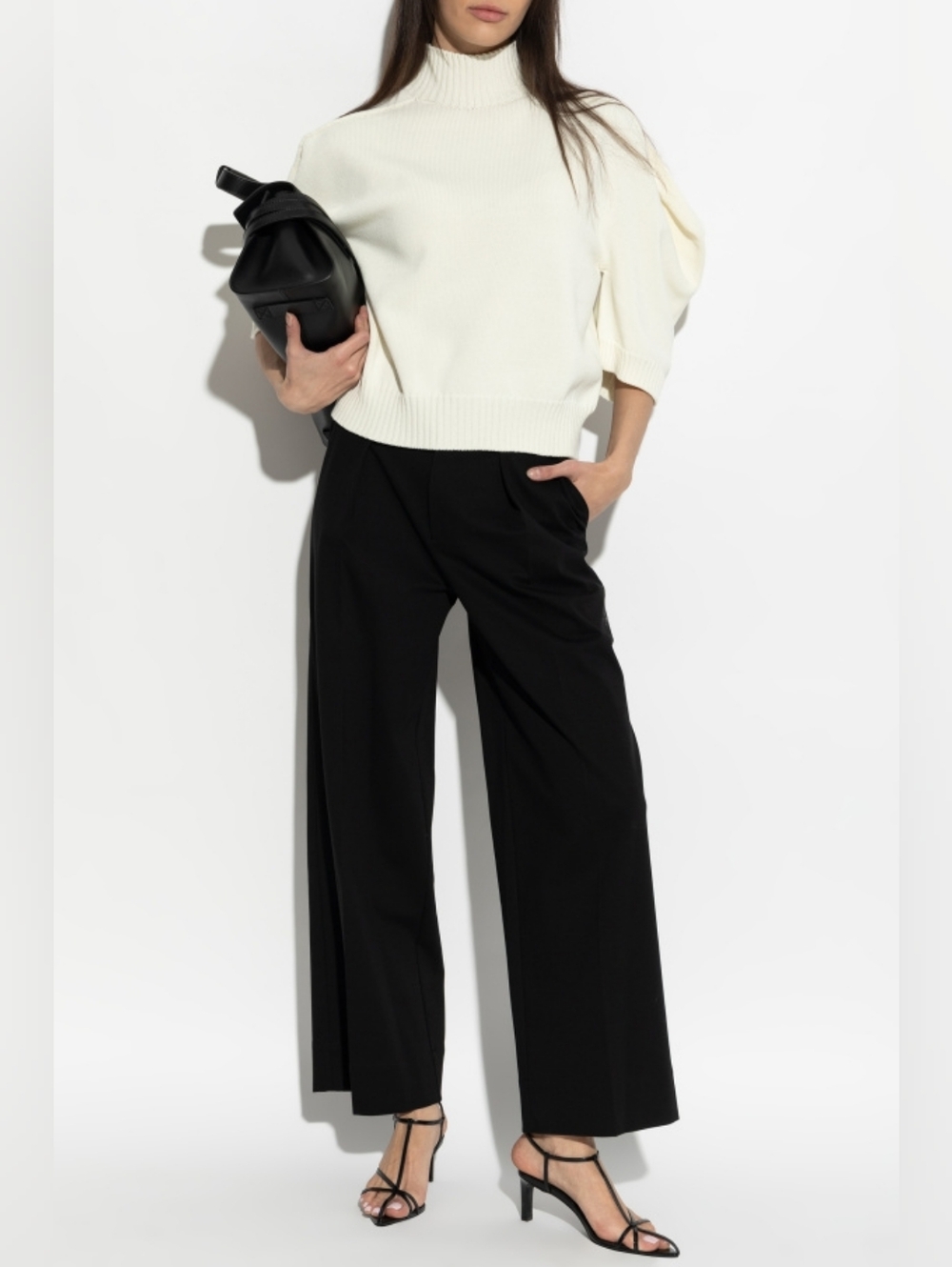 Issey Miyake Classic Wide-Leg Black Trousers Made In Japan Women's 4 L/XL